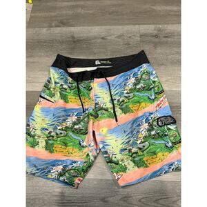 Volcom board shorts Men's 34 “Keep the Country Stoned” Waimea Hawaii Oahu
